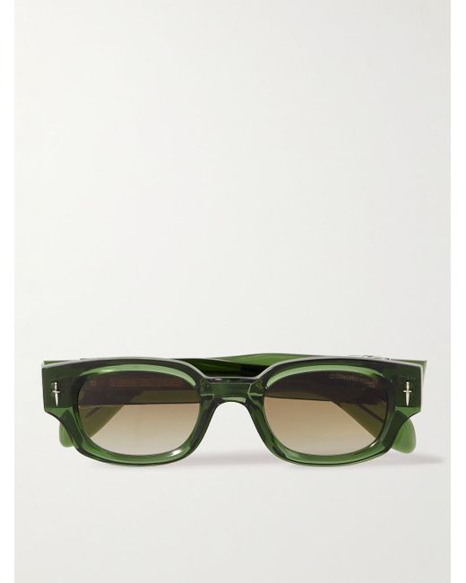 Cutler & Gross Green The Great Frog The Dagger D-Frame Acetate Sunglasses for men