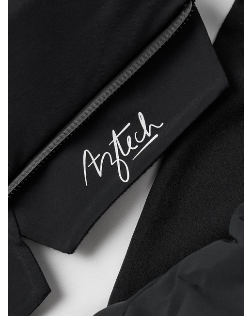 Aztech Mountain Black Nuke Suit Quilted Hooded Down Ski Jacket for men