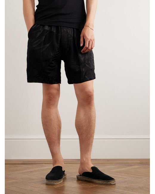 Tom Ford Black Barnes Suede Backless Espadrilles for men