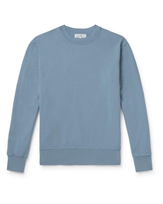 Save Khaki Blue Supima Cotton-jersey Sweatshirt for men