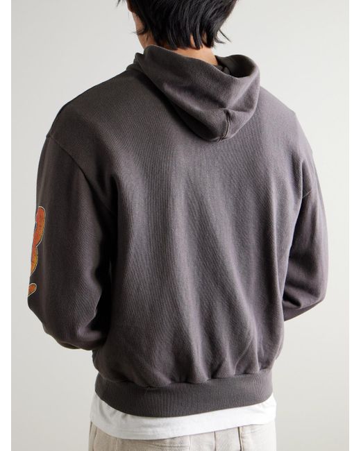Kapital Gray Buster Peckish Rainbowy Printed Cotton-Jersey Hoodie for men
