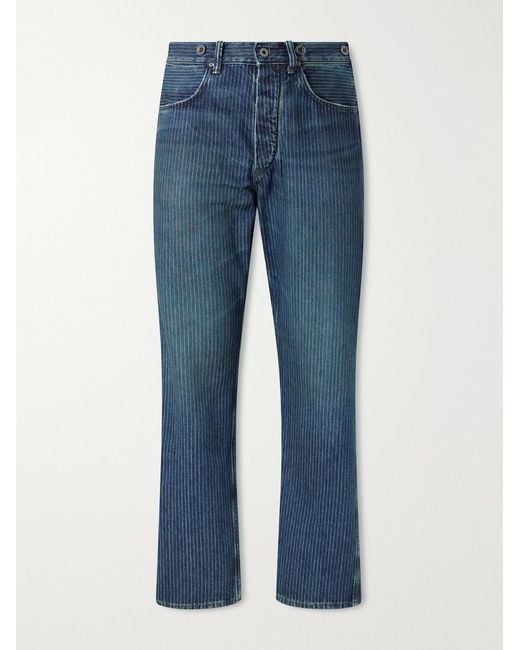 RRL Blue Richmond Straight-leg Striped Jeans for men