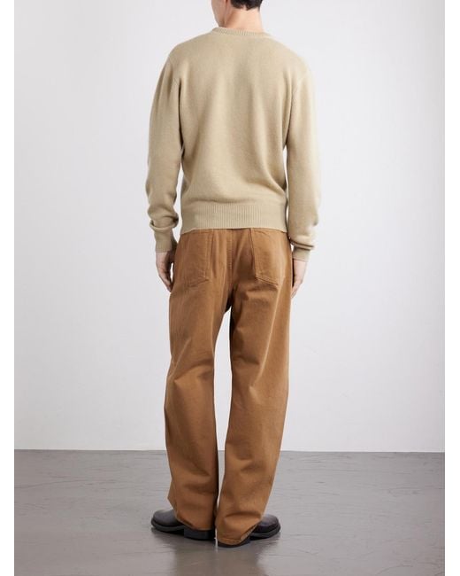 Lemaire Natural Cashmere Sweater for men