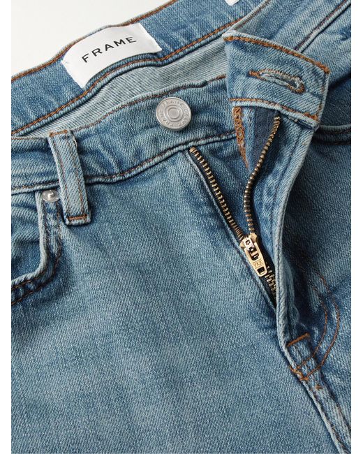 FRAME Blue L'Homme Athletic Slim-Fit Jeans for men