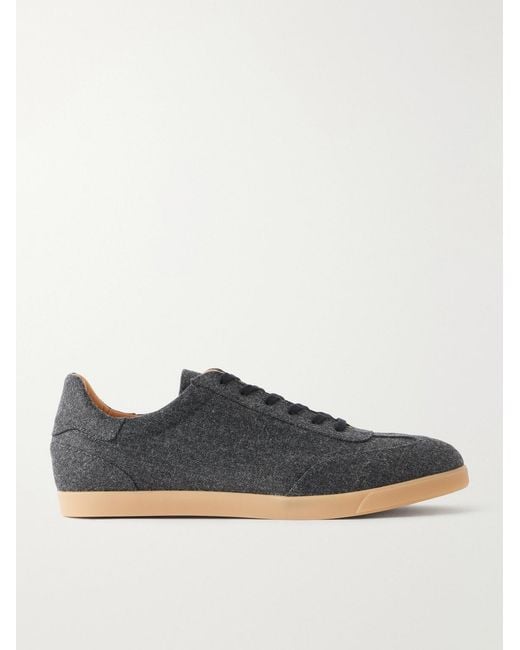 Mr P. Blue Wool Sneakers for men