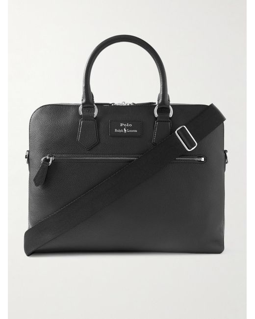 Polo Ralph Lauren Commuter Full-Grain Leather Messenger Bag in