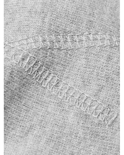 Sunspel Gray Brushed Loopback Cotton-Jersey Sweatshirt for men