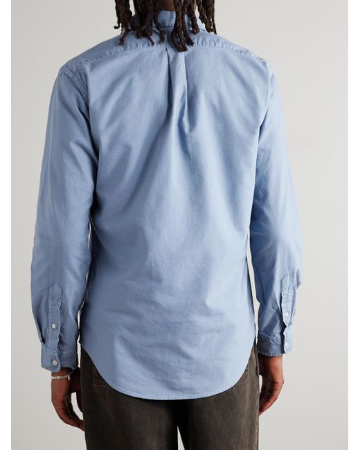 Polo Ralph Lauren Hemd aus Baumwolle mit Button-Down-Kragen und Logostickerei in Blue für Herren