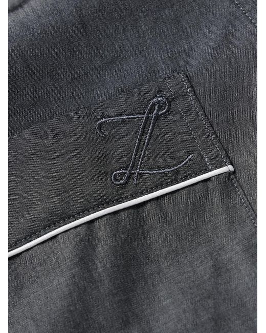 Zimmerli of Switzerland Gray Cotton Pyjama Set for men