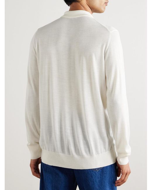 Caruso White Wool for men