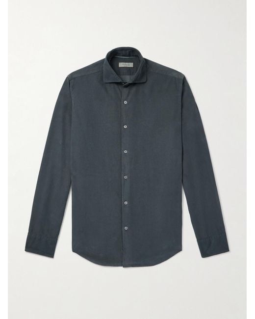 Camicia Slim-Fit di Canali in Blue da Uomo