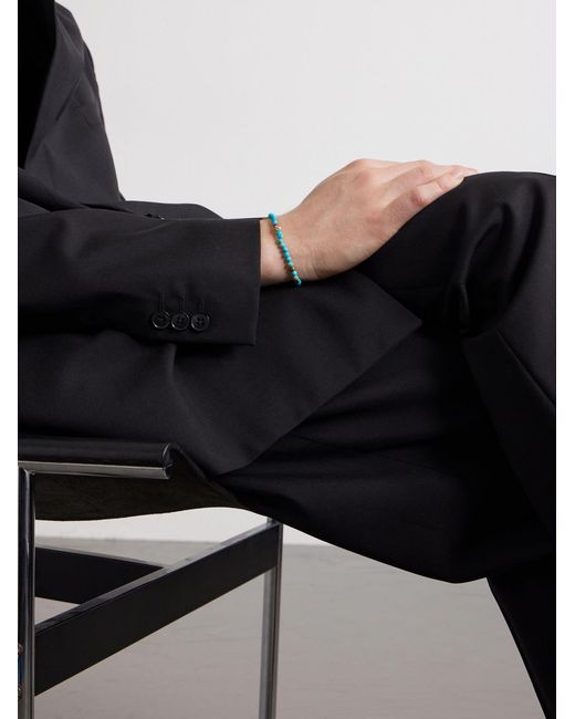 Luis Morais Blue 14-Karat Ruby And Sapphire Bracelet for men