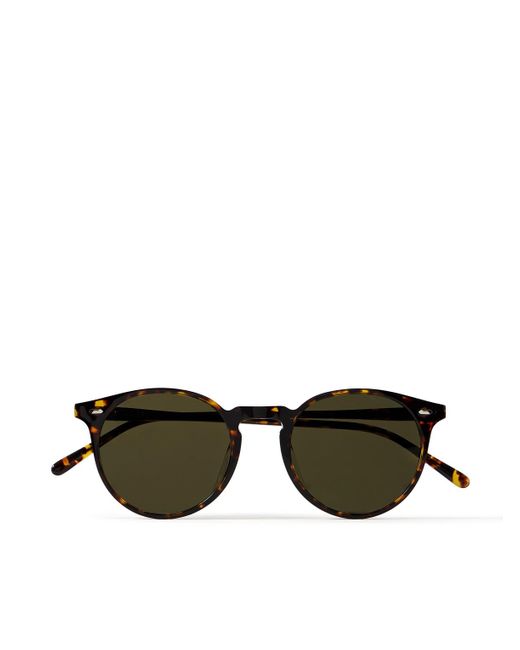 Oliver Peoples Multicolor N. 02 Sun Round-frame Tortoiseshell Acetate Sunglasses for men