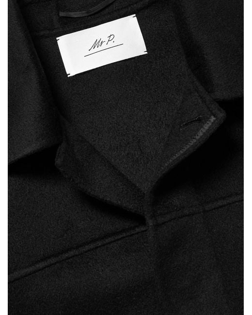 Mr P. Black Double-Faced Cashmere Chore Jacket for men