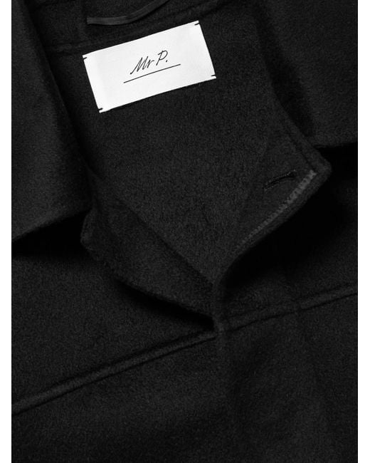 Mr P. Black Double-Faced Cashmere Chore Jacket for men