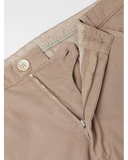 Brunello Cucinelli Natural Straight-Leg Cotton Chinos for men