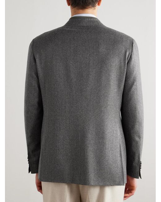 Canali Gray Impeccabile Wool Suit Jacket for men