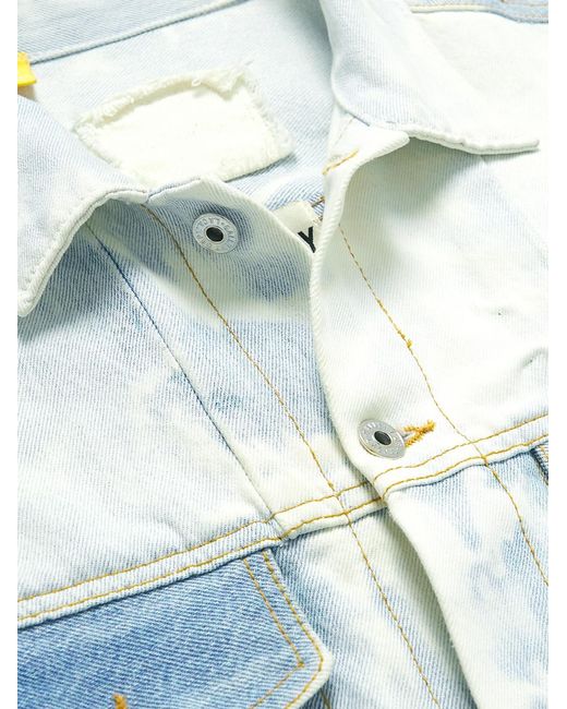 GALLERY DEPT. Blue Andy Distressed Denim Jacket for men