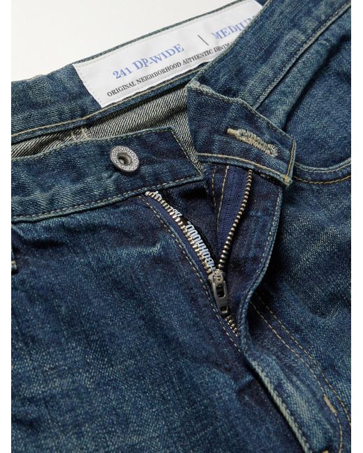 Neighborhood Blue Straight-leg Selvedge Jeans for men