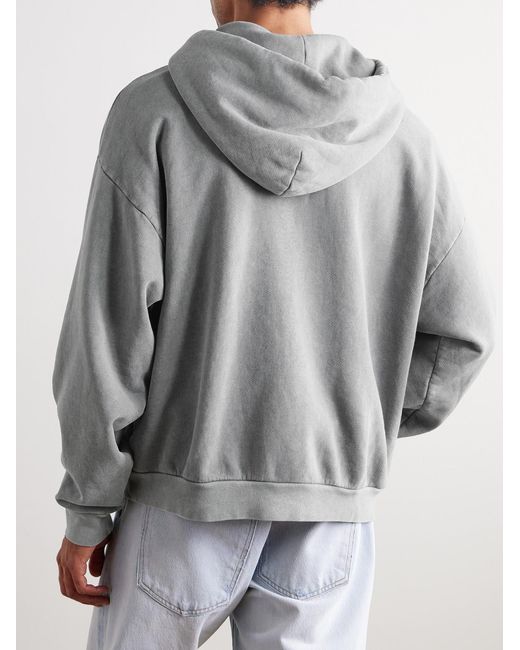 Agolde Gray Salford Cotton-Jersey Hoodie for men