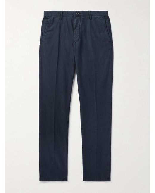 Slowear Blue Slim-Fit Tricochino Trousers for men