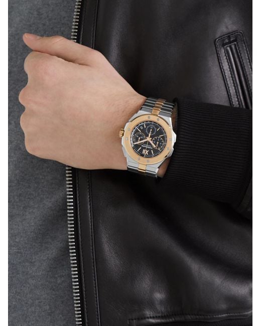 Chopard Black Alpine Eagle Xl Chrono Automatic Lucent Steel And 18-karat Rose Gold Watch, Ref. 298609-6001 for men