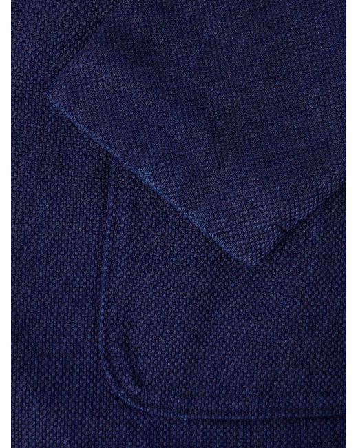 Blue Blue Japan Blue Sashiko Cotton-piqué Suit Jacket for men