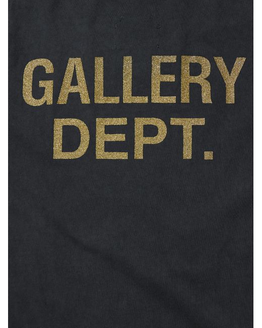 GALLERY DEPT. Blue See No Evil Glittered Printed Cotton-jersey T-shirt for men