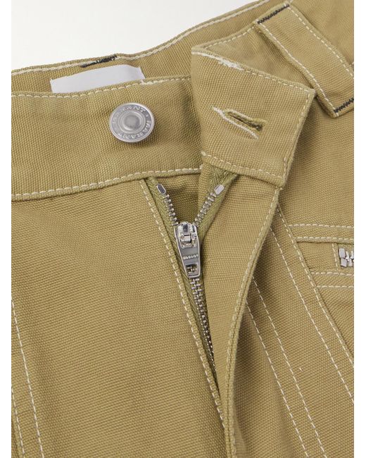 Isabel Marant Natural Farker Straight-Leg Cotton-Canvas Trousers for men