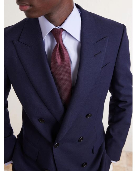 Tom Ford Purple 7cm Silk-jacquard Tie for men