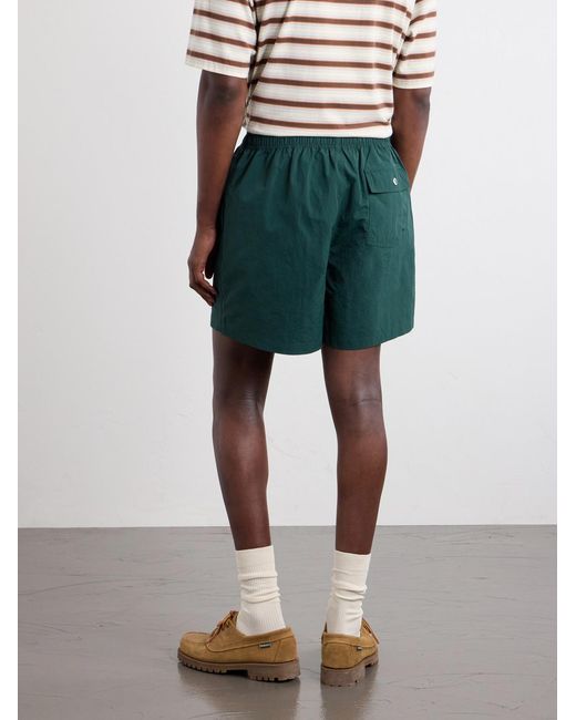 Corridor NYC Green Shell Drawstring Shorts for men