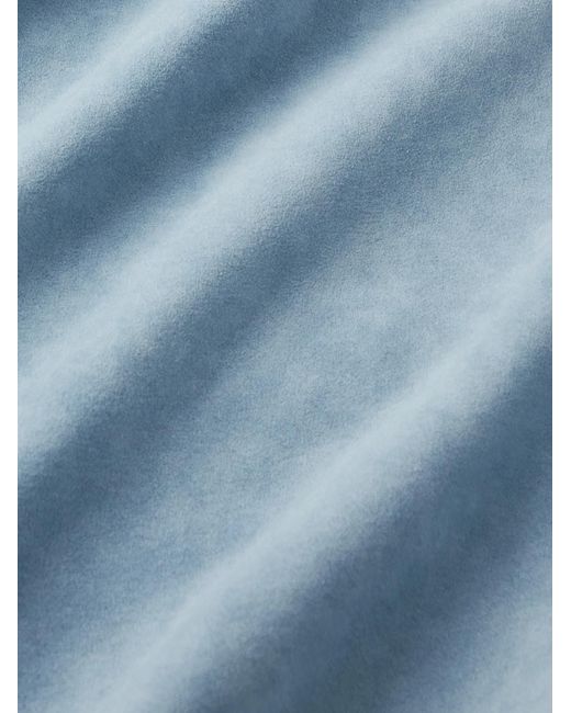 Sacai Blue Corduroy-Trimmed Faux Suede Bomber Jacket for men