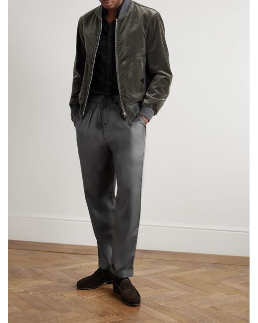 Pantaloni A Gamba Dritta di Tom Ford in Gray da Uomo