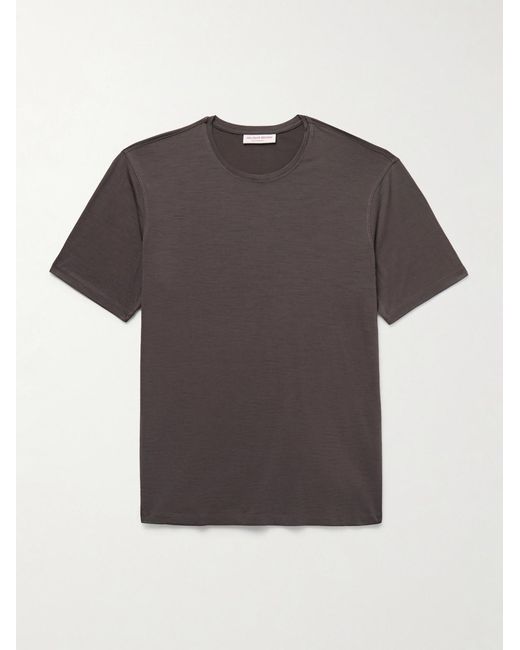 Orlebar Brown Gray Ob-T Slim-Fit Merino Wool-Jersey T-Shirt for men