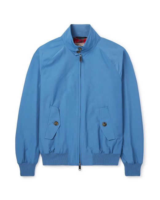 Baracuta Blue G9 Cotton-Blend Harrington Jacket for men