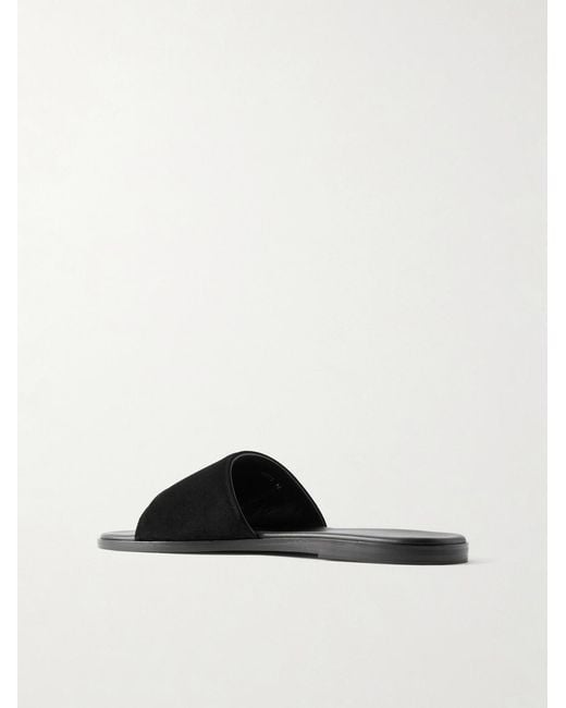 Tom Ford White Kai Suede Slides for men