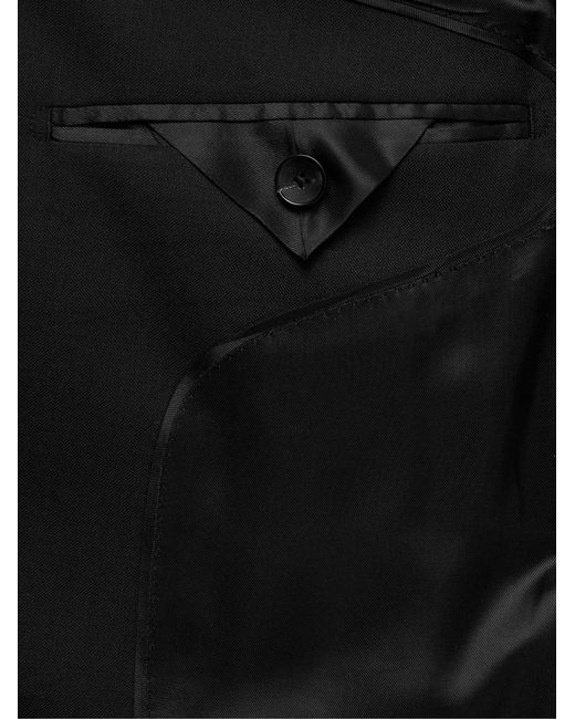 Mr P. Black Slim-Fit Wool Suit Jacket for men