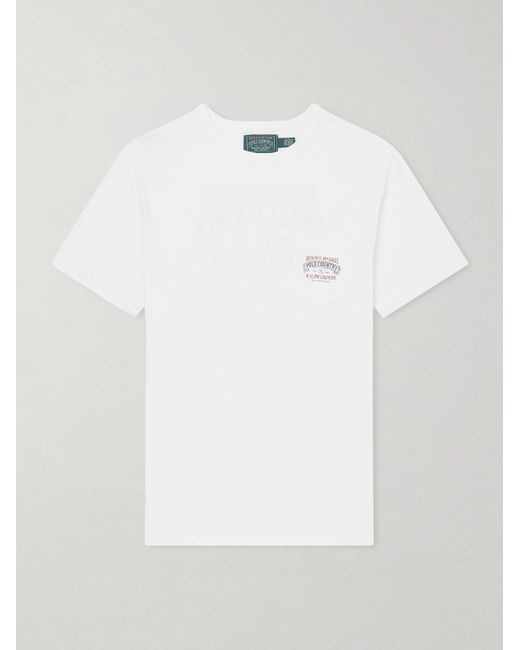 Polo Ralph Lauren White Polo Country Logo-Print Cotton T-Shirt for men