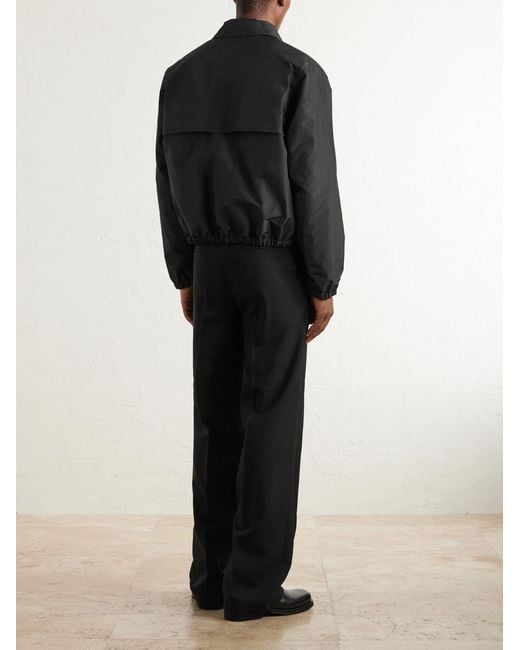 Jil Sander Black Shell Blouson Jacket for men