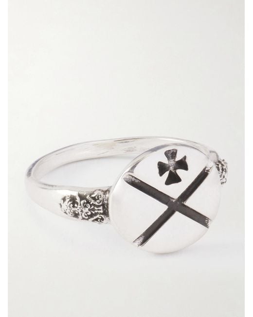 Enfants Riches Deprimes Natural X Sterling Ring for men