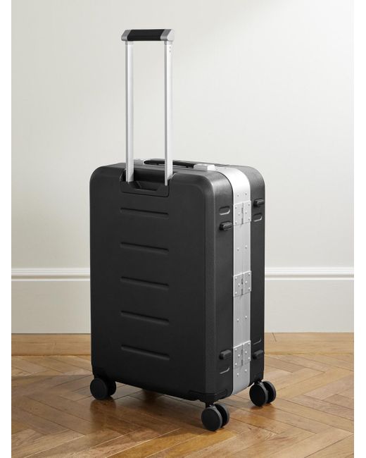 Db Journey Black Ramverk Pro Medium Polycarbonate And Aluminium Check-in Suitcase for men