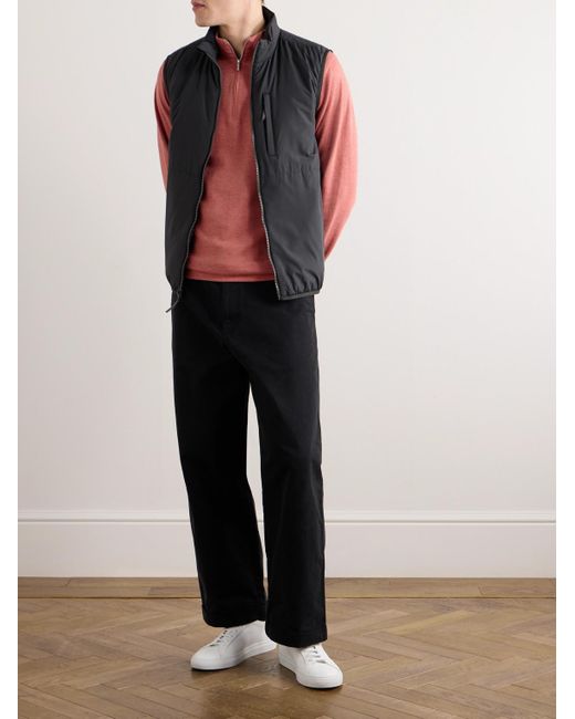 Pullover in misto cotone con mezza zip Crown Comfort di Peter Millar in Pink da Uomo