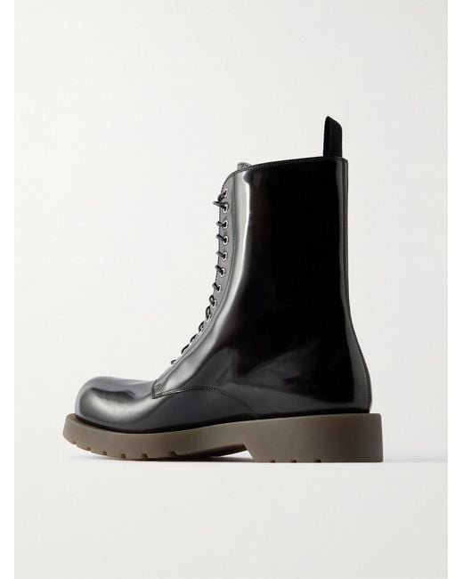 Jil Sander Black Leather Boots for men