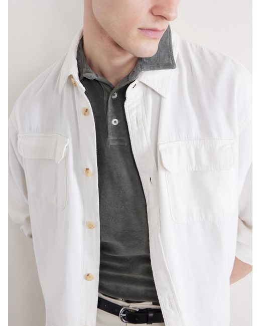 Altea Gray Smith Cotton Polo Shirt for men