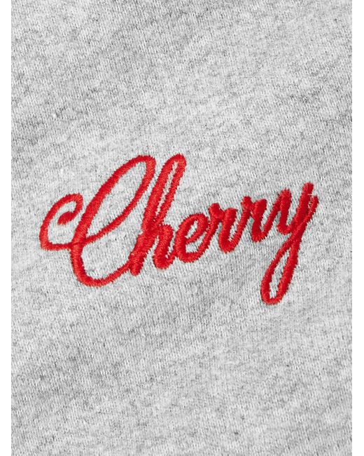 CHERRY LA Hoodie aus Jersey aus einer Baumwollmischung mit Logostickerei in Gray für Herren