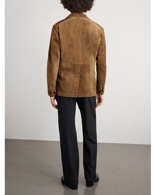 Tom Ford Brown Suede Jacket for men