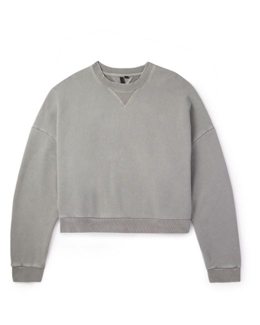 Entire studios Gray Enzyme-washed Cotton-jersey Sweatshirt for men
