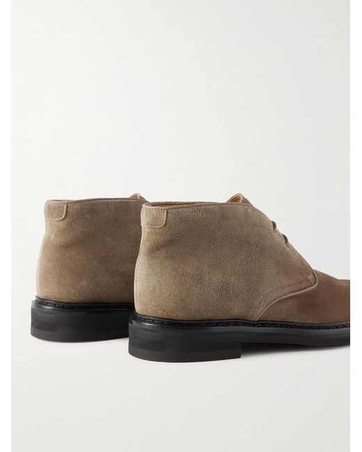 Mr P. Brown Lucien Regenerated Suede By Evolo Desert Boots for men