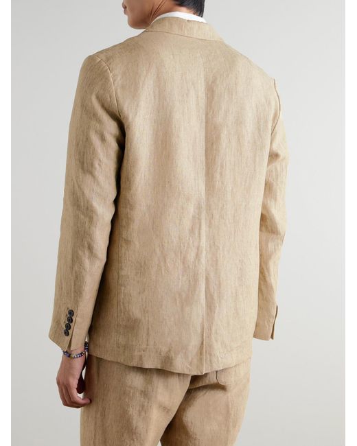 Sunspel Natural Linen Suit Jacket for men