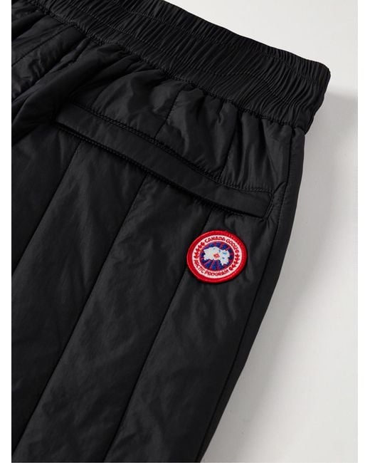 Canada Goose Blue Carlyle Logo-Appliquéd Quilted Padded Shell Trousers for men